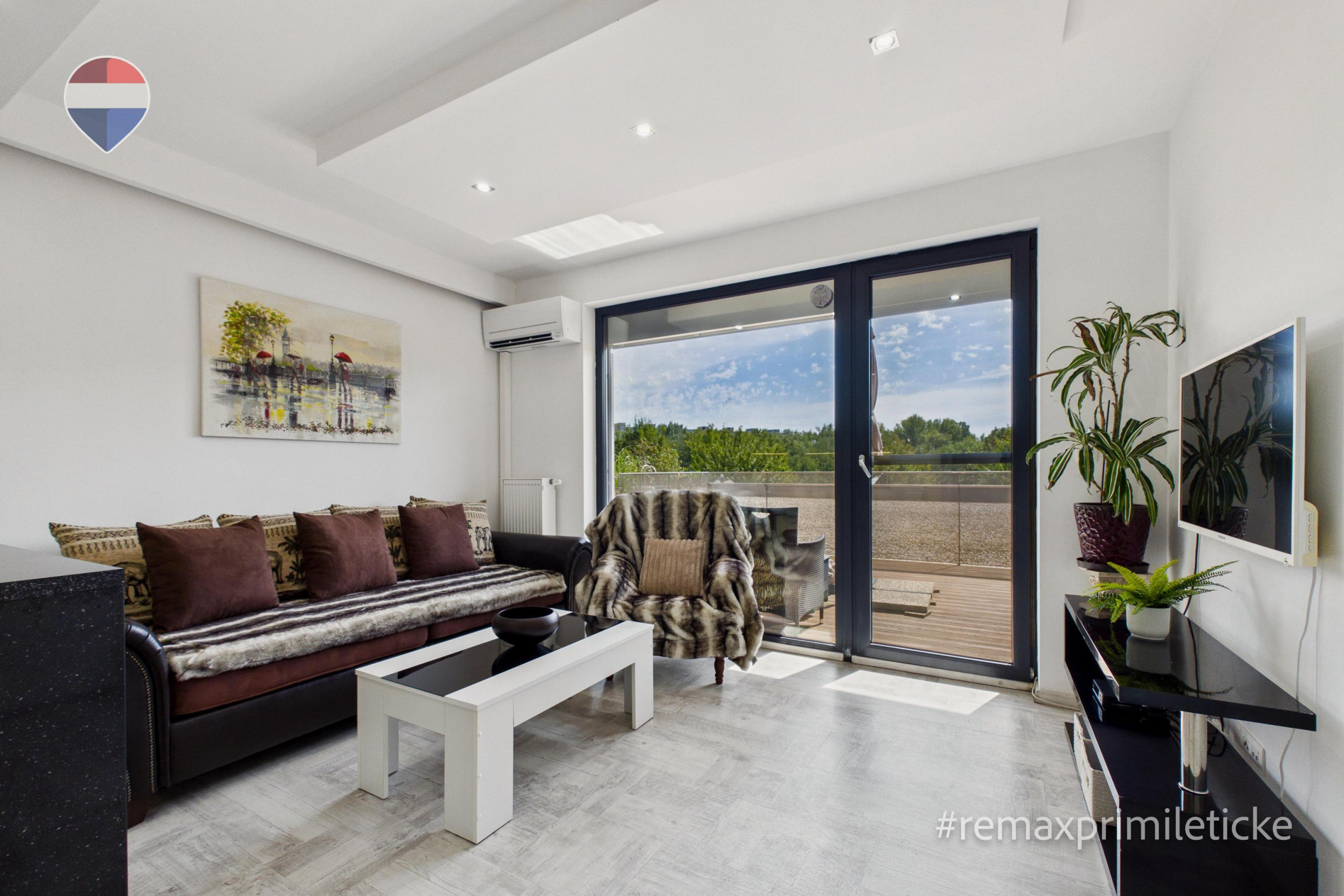 Priestranný 2-izbový byt, 46 m² s terasou a parkovaním