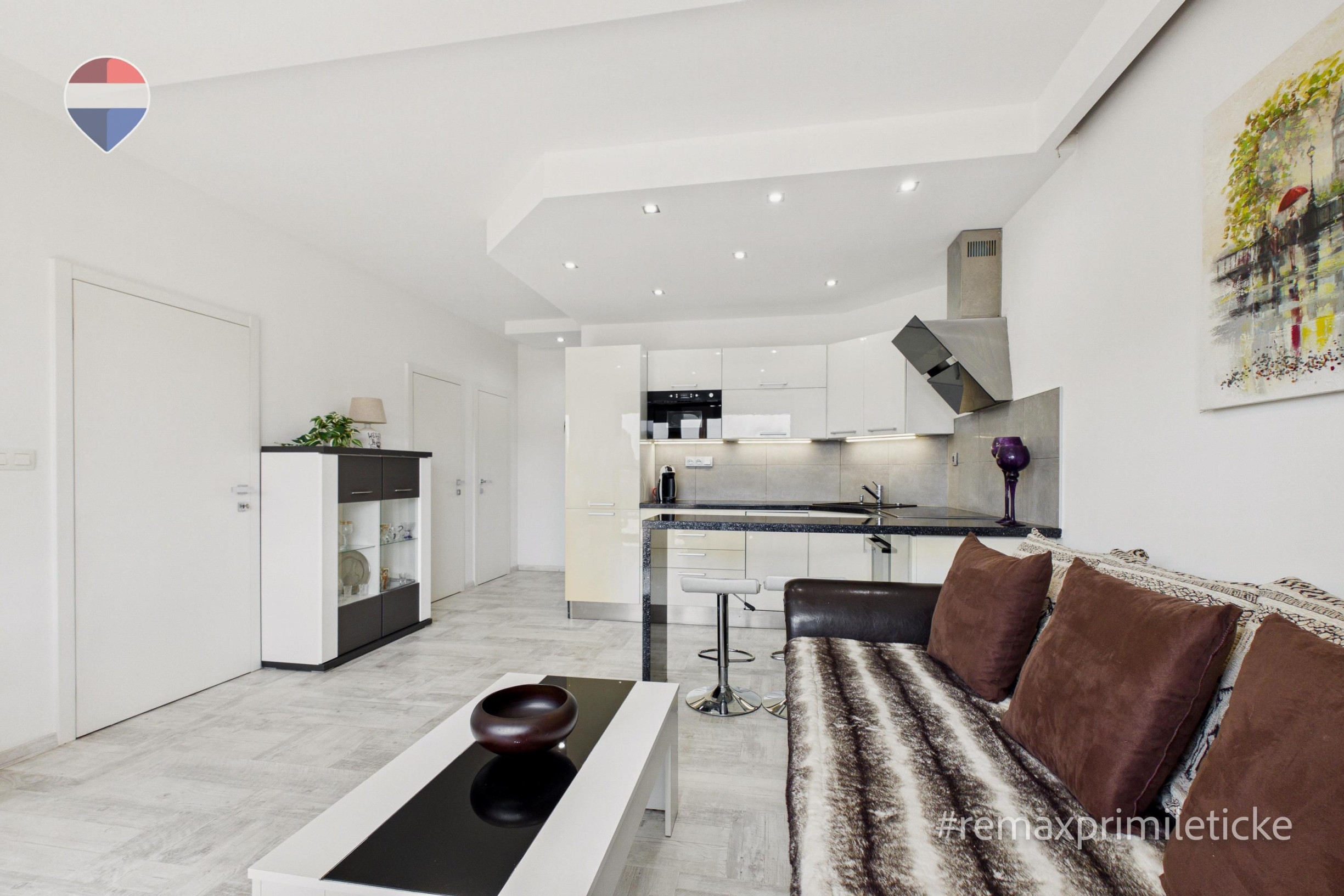 Priestranný 2-izbový byt, 46 m² s terasou a parkovaním