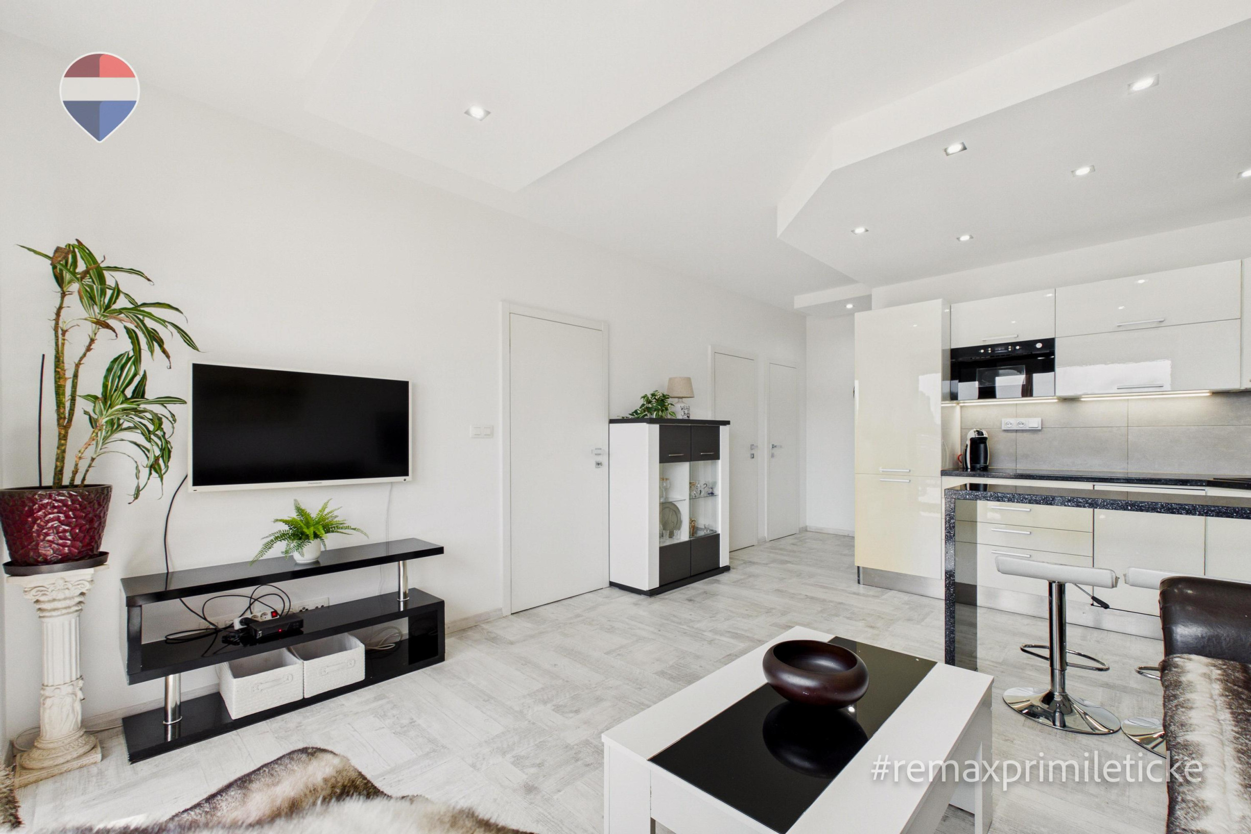 Priestranný 2-izbový byt, 46 m² s terasou a parkovaním