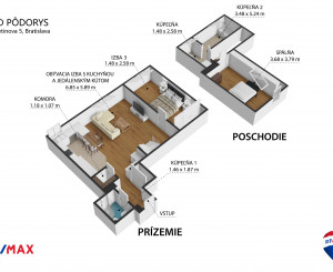 NA PREDAJ 3-izbový mezanín v Starom Meste pod hradom