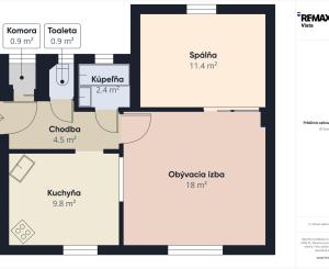 Na prenájom – 2-izbový byt, 47,9 m² | Bratislava – Nová Doba
