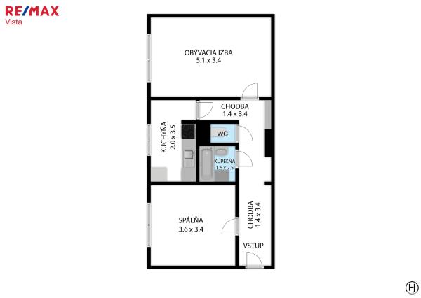 Predané - Na predaj 2-izbový byt - kľudné bývanie s výbornou občianskou vybavenosťou