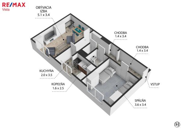 Predané - Na predaj 2-izbový byt - kľudné bývanie s výbornou občianskou vybavenosťou