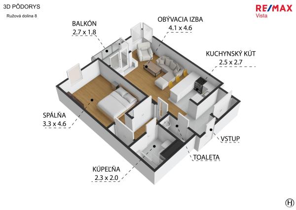 NA PREDAJ 2-izbový byt v exkluzívnej lokalite