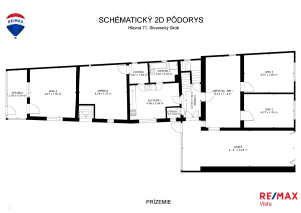 Rodinny dom s veľkým pozemkom v centre obce