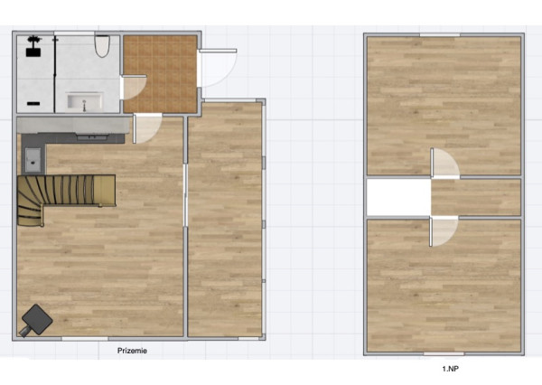 PREDAJ: Chata celoroč. obyv.3-izb.,62m2,poz. 177m2,Súkromie,Zaskl.terasa,Bratislava/Vajnorské jazerá