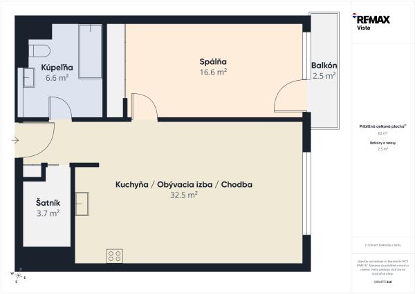 Priestranný 2-izbový byt s balkónom, parkovaním, Jarabinková
