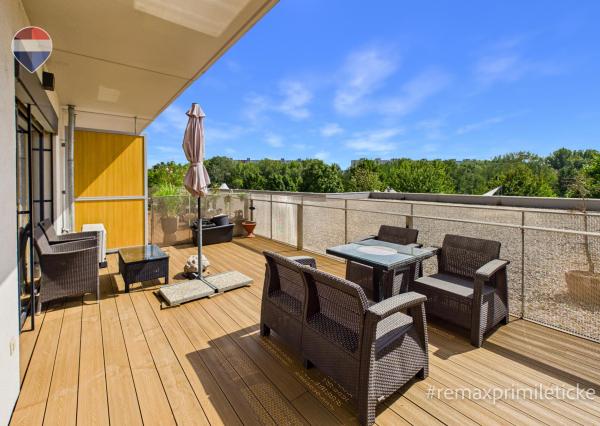 Priestranný 2-izbový byt, 46 m² s terasou a parkovaním